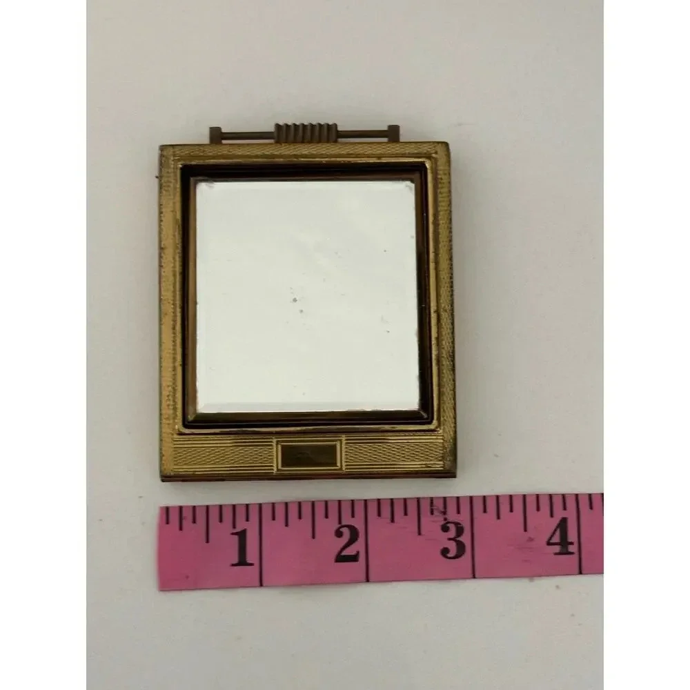 Vintage Small Gold Metal Frame Twofold Goldtone Picture Frame Nursery Decor